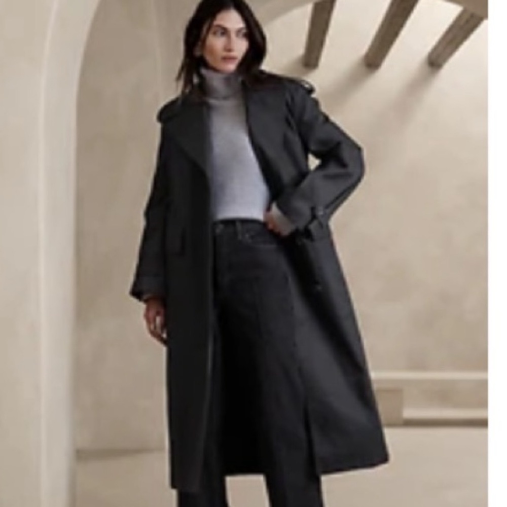 Banana Republic Black rain coat